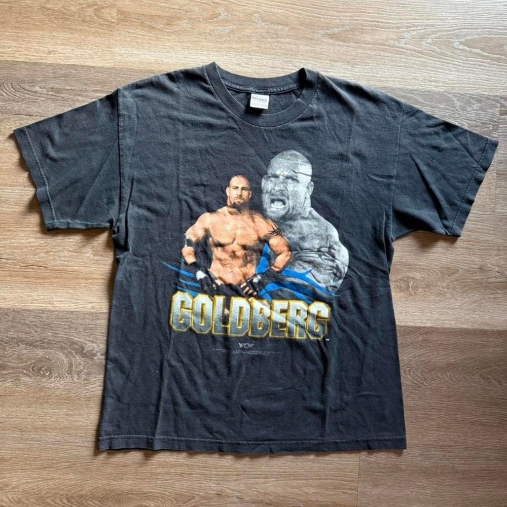 Vintage WCW Goldberg‎ wrestling tee Size L